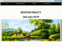 Tablet Screenshot of bootonrealtywv.com